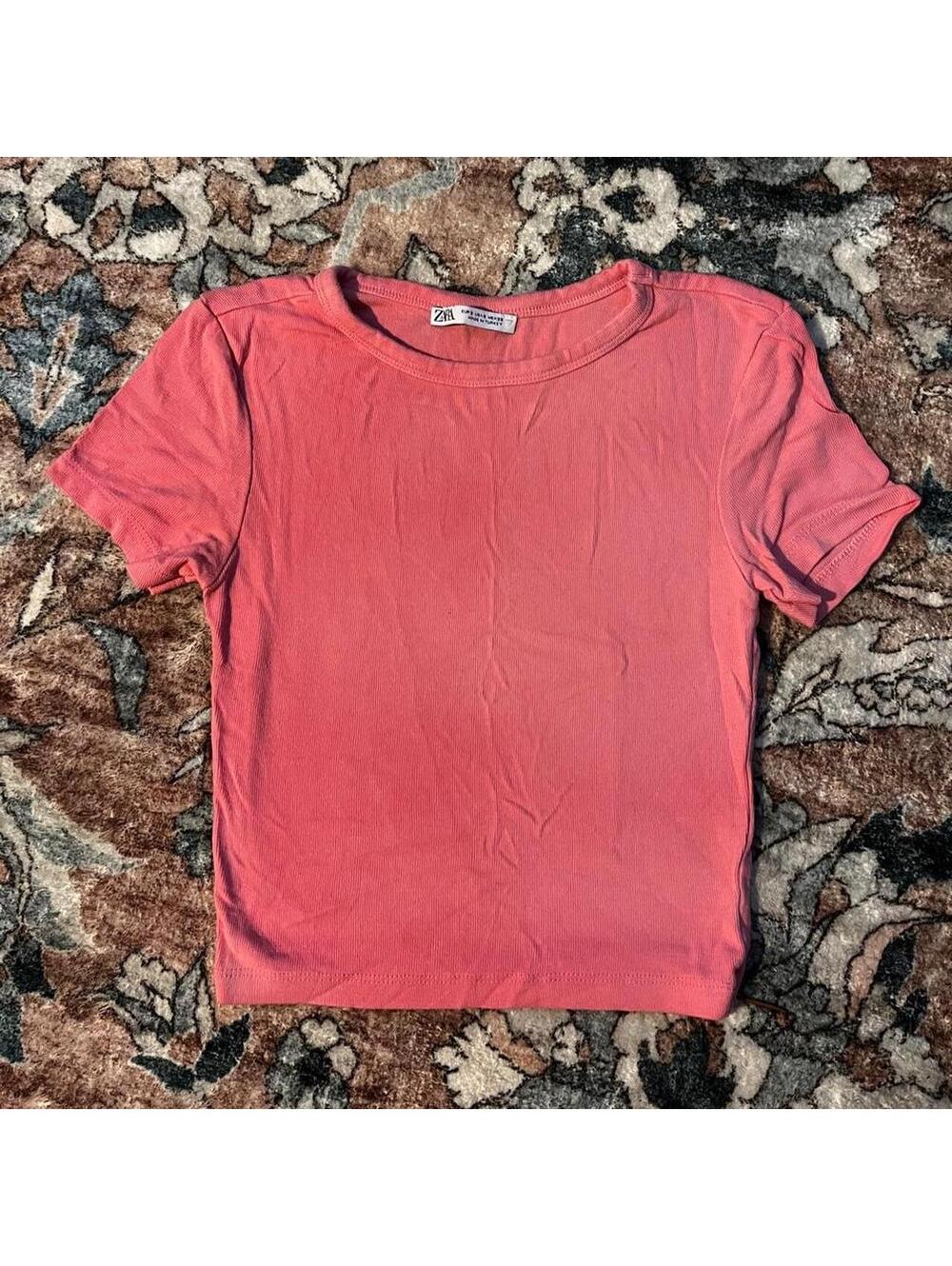 Zara Women's Pink Tshirt